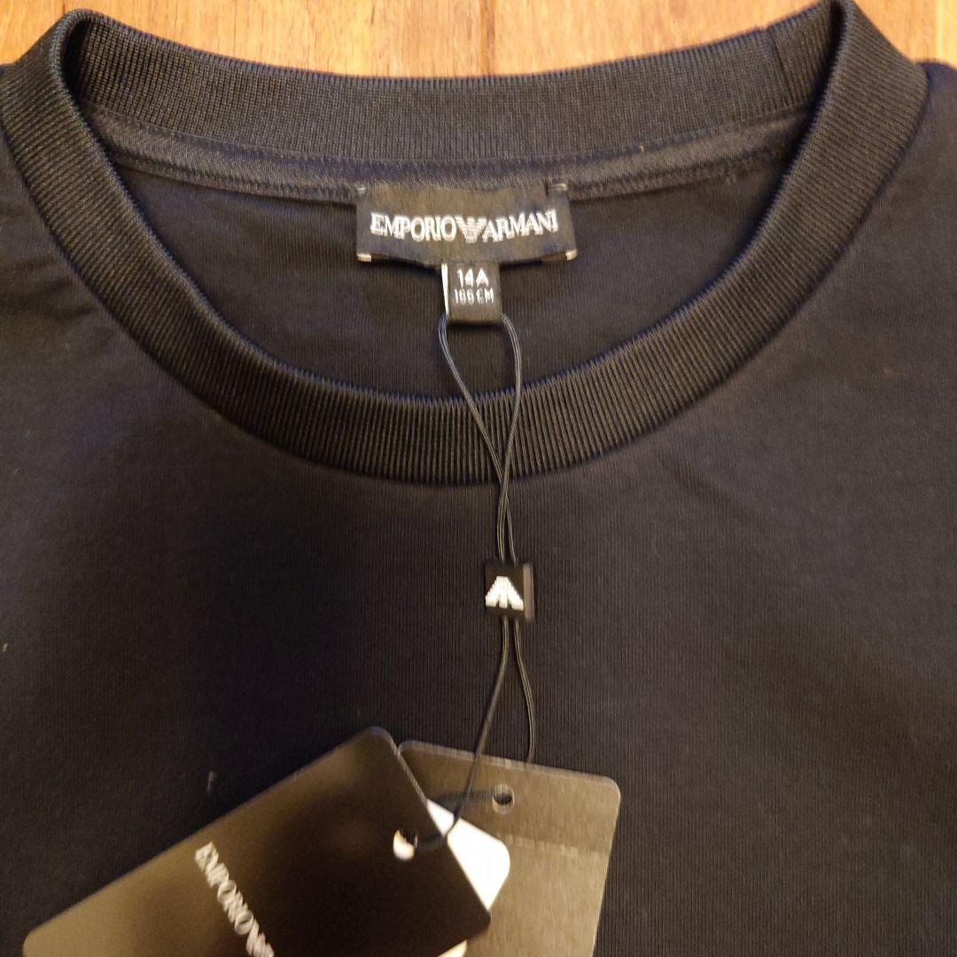 エンポリオアルマーニ　キッズ黒トレーナー１４Ａ(166CM)