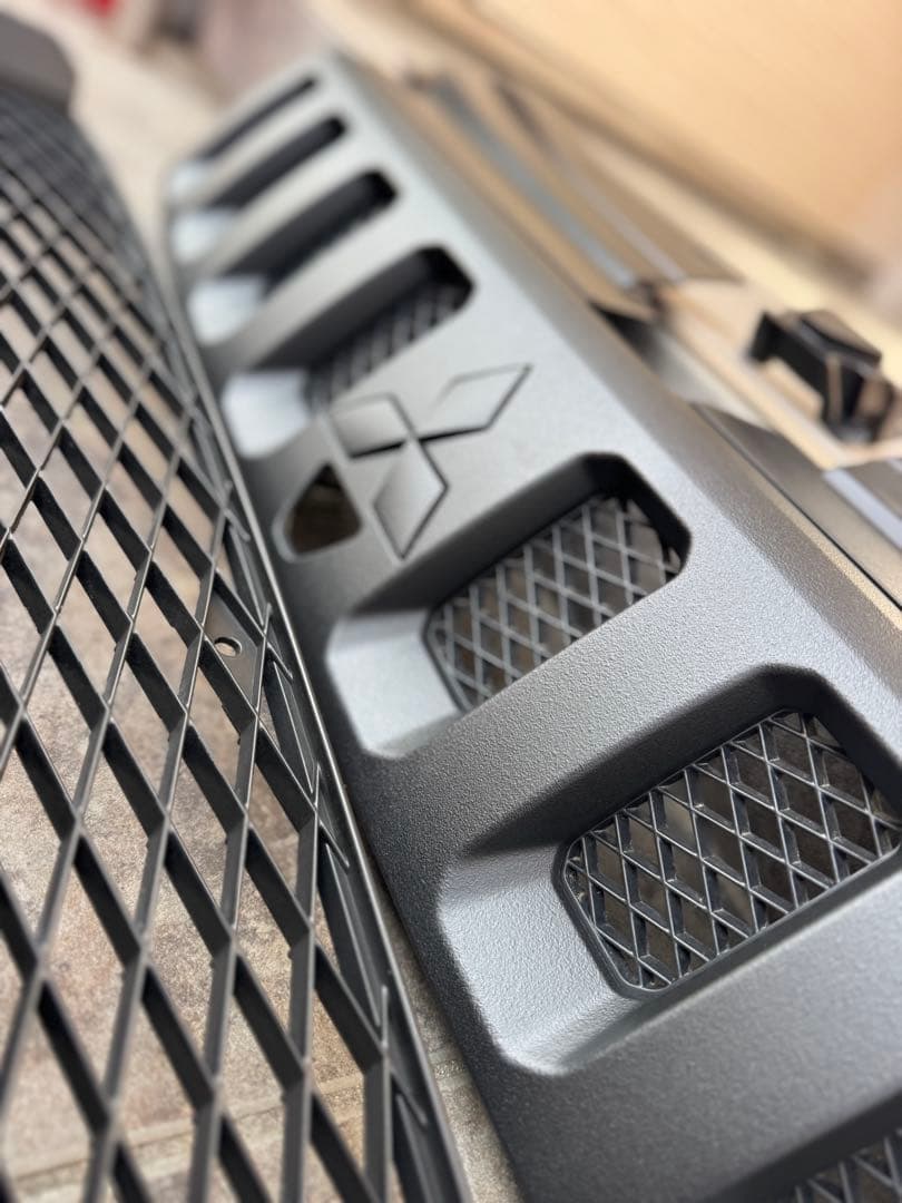 デリカd5 前期　バンパーエクステンション　本物ラプターライナー塗装