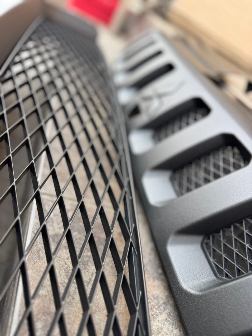 デリカd5 前期　バンパーエクステンション　本物ラプターライナー塗装