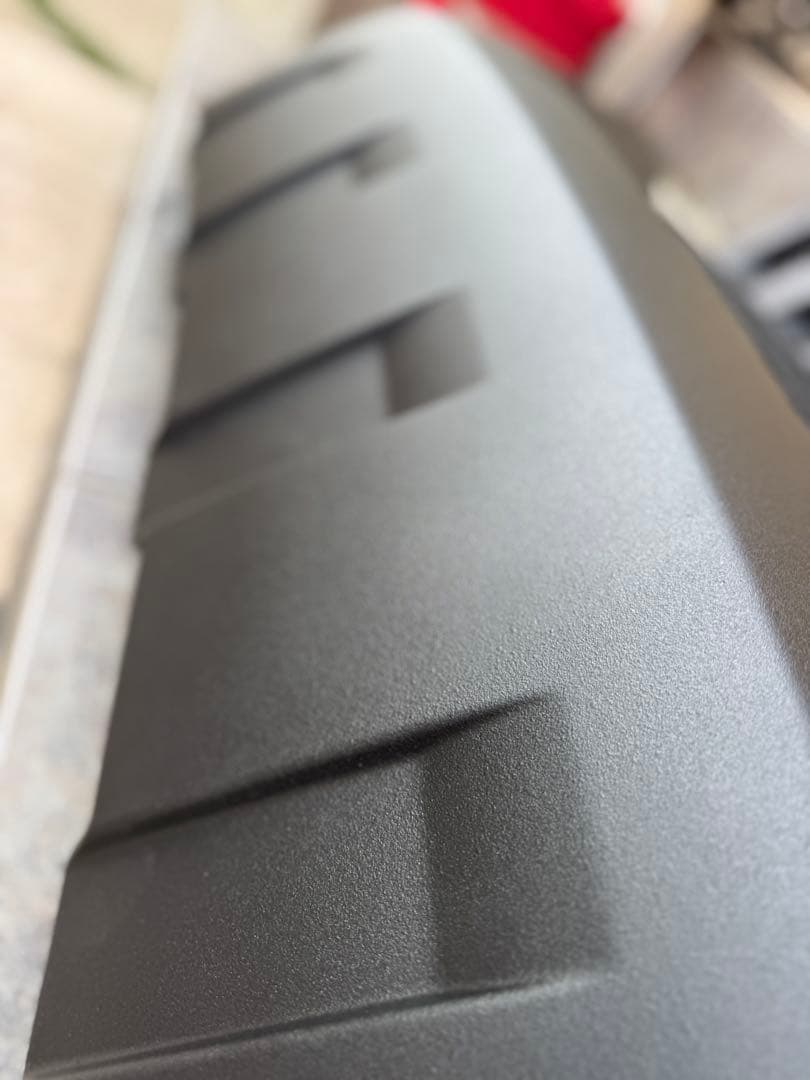 デリカd5 前期　バンパーエクステンション　本物ラプターライナー塗装