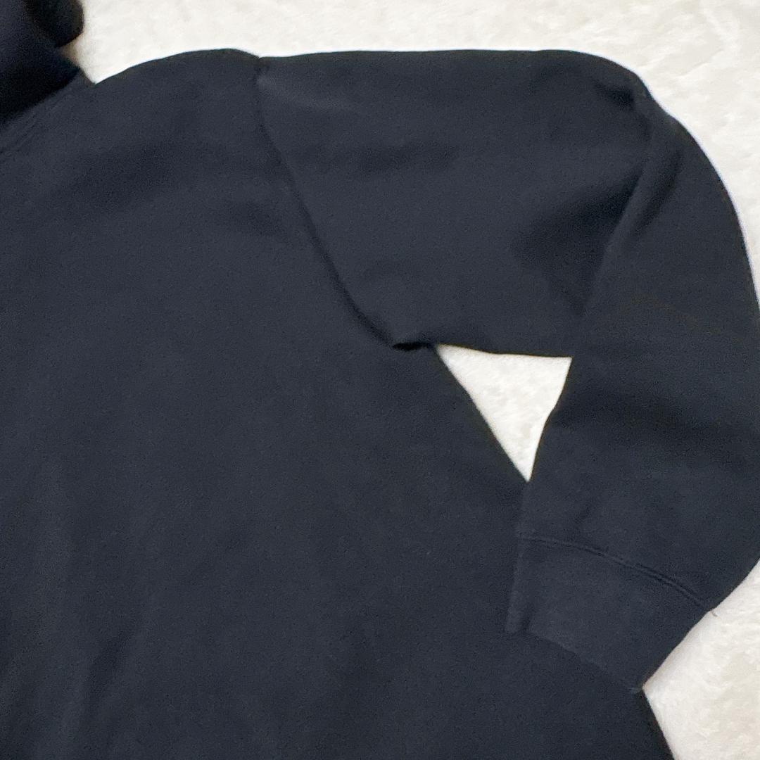 【美品】マリメッコ ウニッコ フード付きパーカー 裏起毛 黒 オーバーサイズ