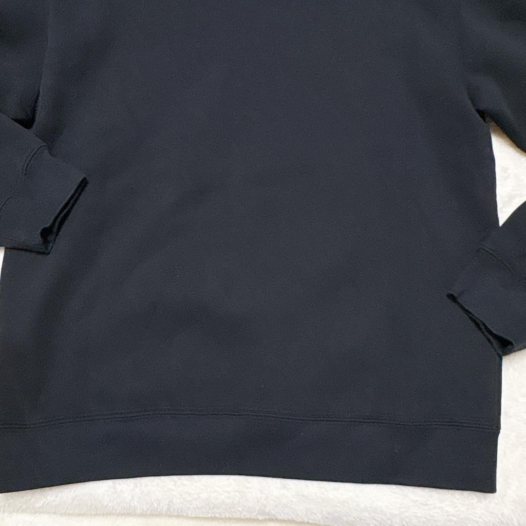 【美品】マリメッコ ウニッコ フード付きパーカー 裏起毛 黒 オーバーサイズ