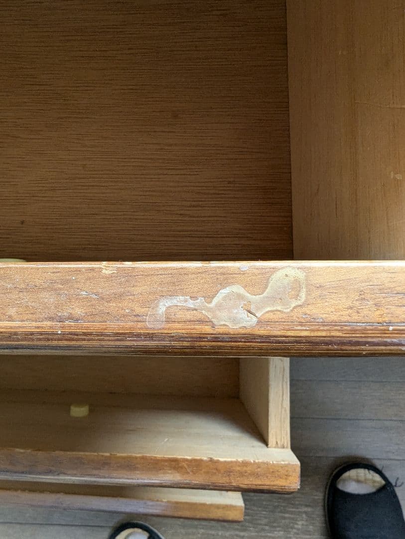 ラタン収納キャビネット 6引き出し付き