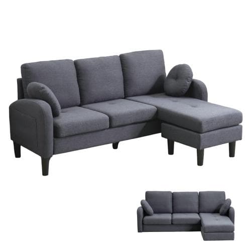 ソファ ソファーセット 3人掛け L型 Ｔ型　クッション付き 肘掛け付き コーナ