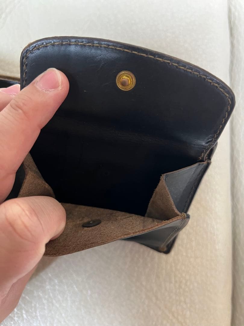 Vintage Works GOOD&JOB co ブラックレザー二つ折り財布