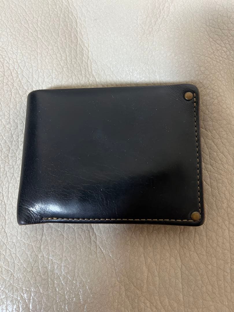 Vintage Works GOOD&JOB co ブラックレザー二つ折り財布