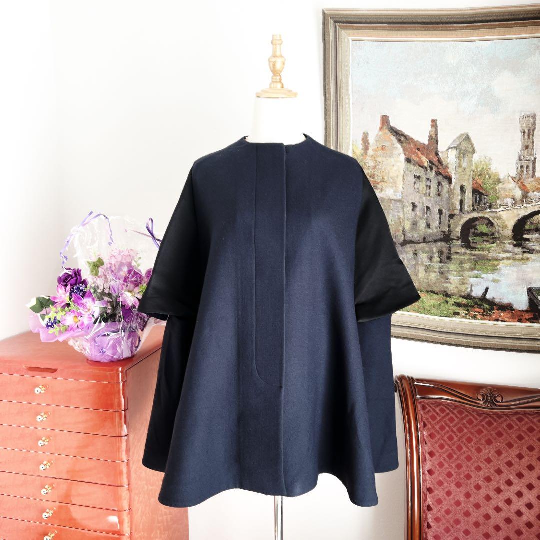 美品 ChristianDior ディオール ケープ ショートコート ブルゾン