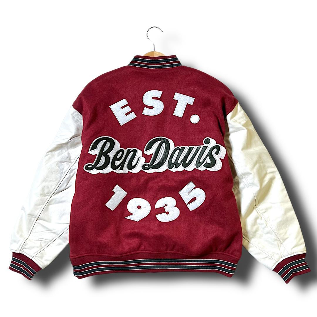 BEN DAVIS ベンデイビス リアルレザー スタジャン バーガンディー M