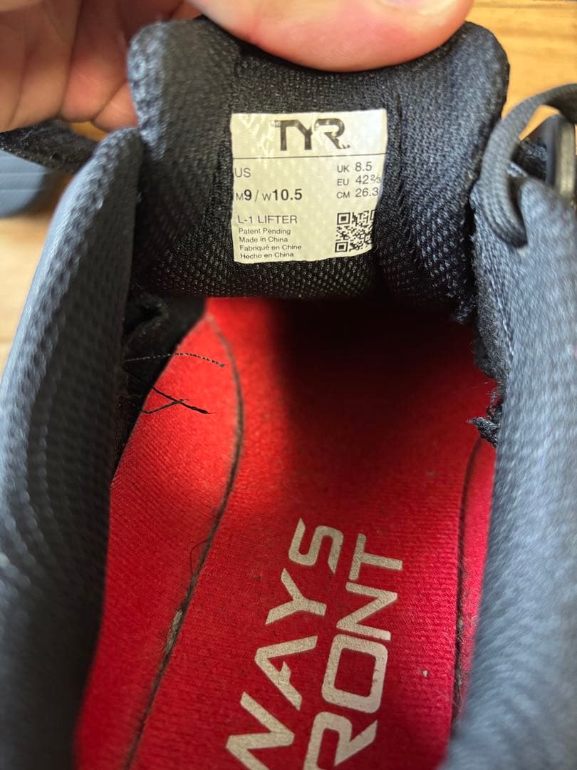 ウエイトトレーニング TYR L-1 M9 26.3cm