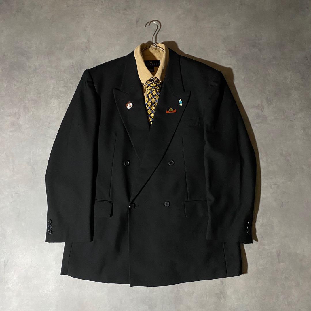 90s vintage レトロセットアップ スーツ ピンズ No.178成人式
