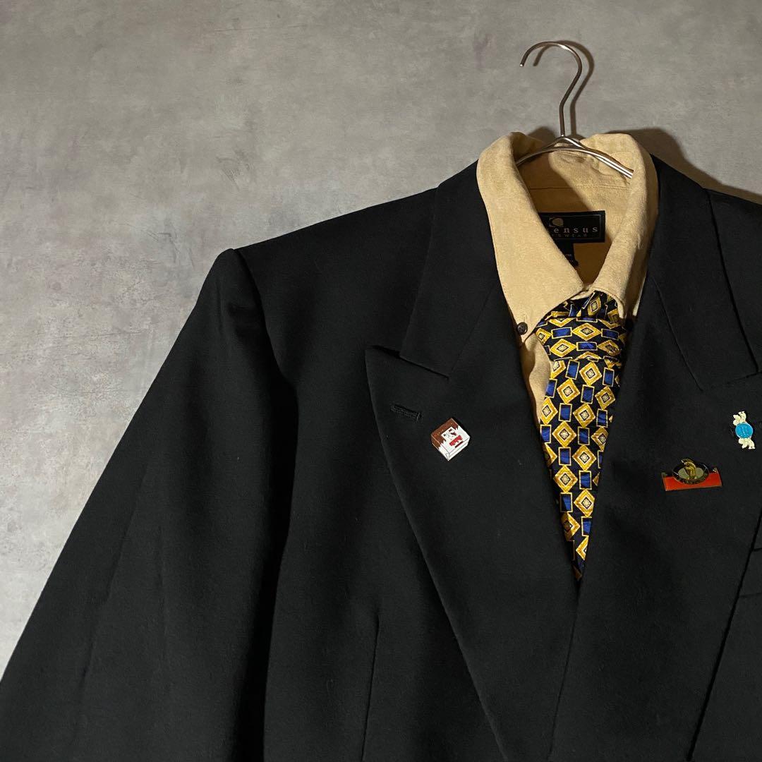 90s vintage レトロセットアップ スーツ ピンズ No.178成人式