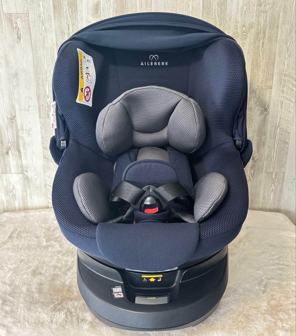 エールべべクルット4iプレミアムドライ/ネイビー/ ISOFIX/新生児/回転式