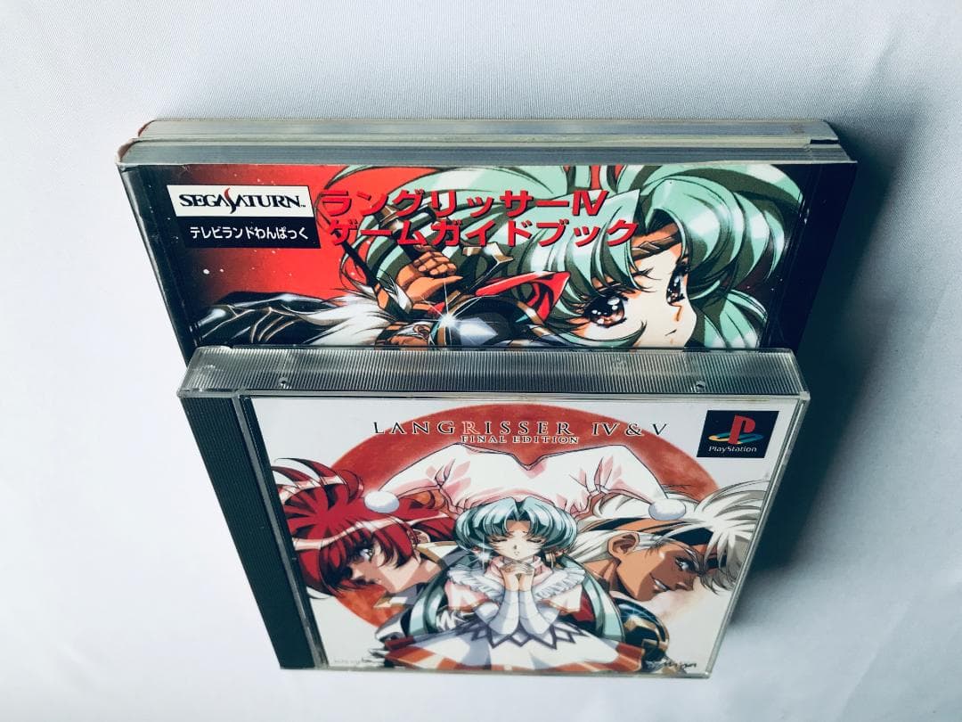 PS　ラングリッサー４＆５　ファイナルエディション　帯　カード　攻略本セット
