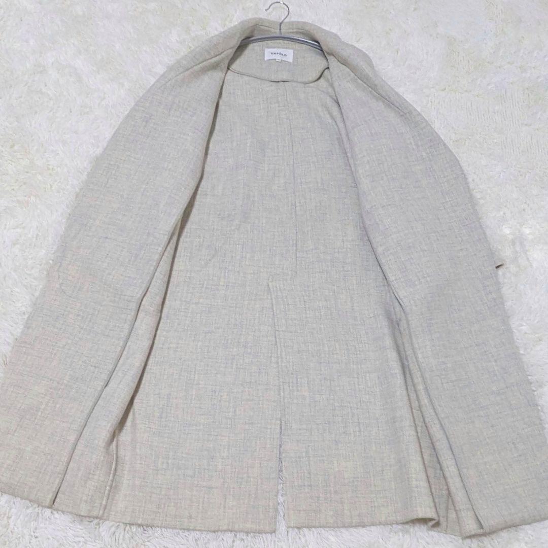 綾瀬はるかさん着用モデル✨ENFOLD　ダブルフェイス　立体ポケットロングコート