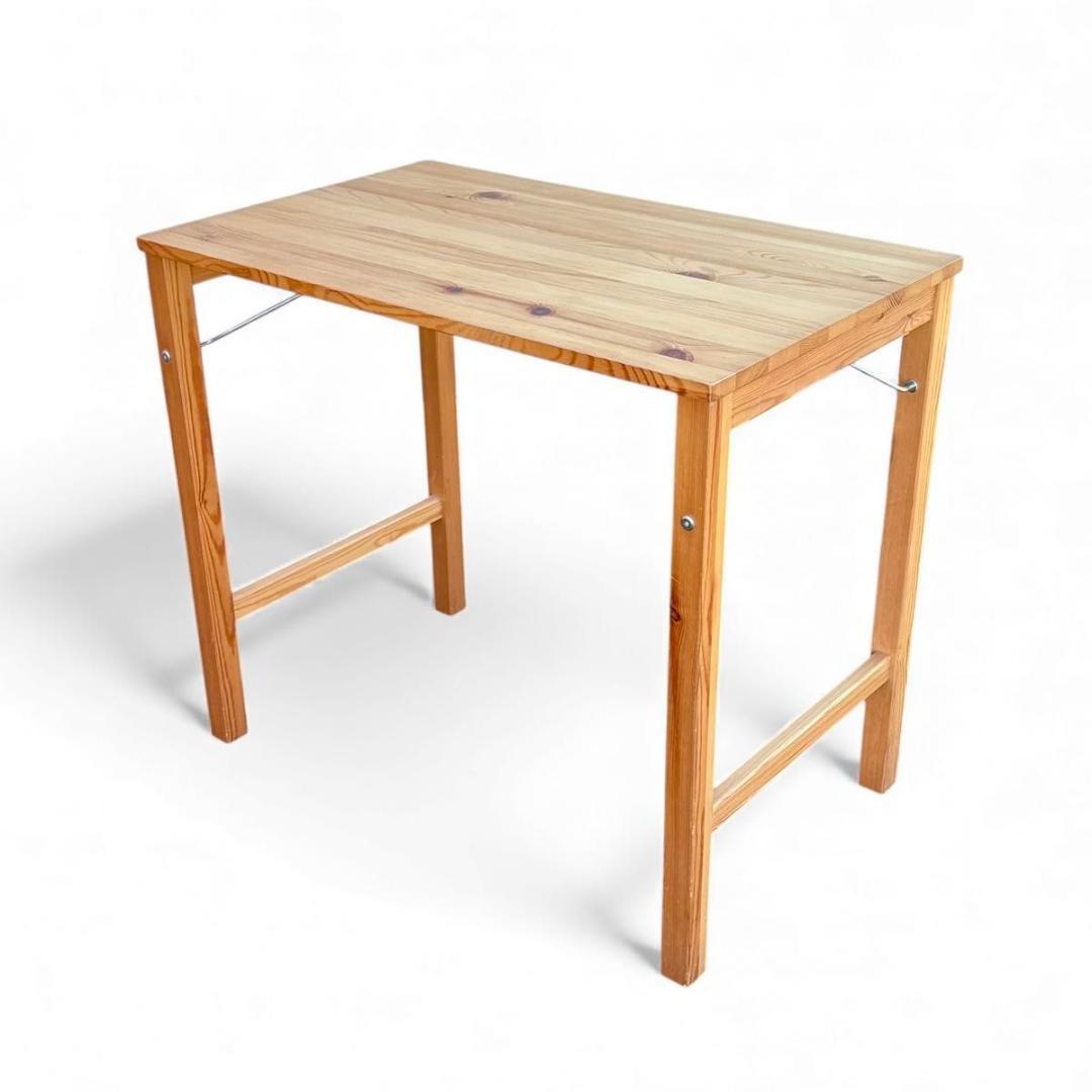 美品 無印良品 MUJI 折りたたみデスク デスク テーブル 天然木 廃盤