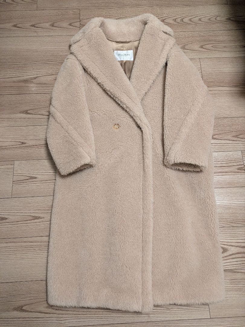 むくむく MaxMara テディアイアンコート サンド 大丸購入 XS