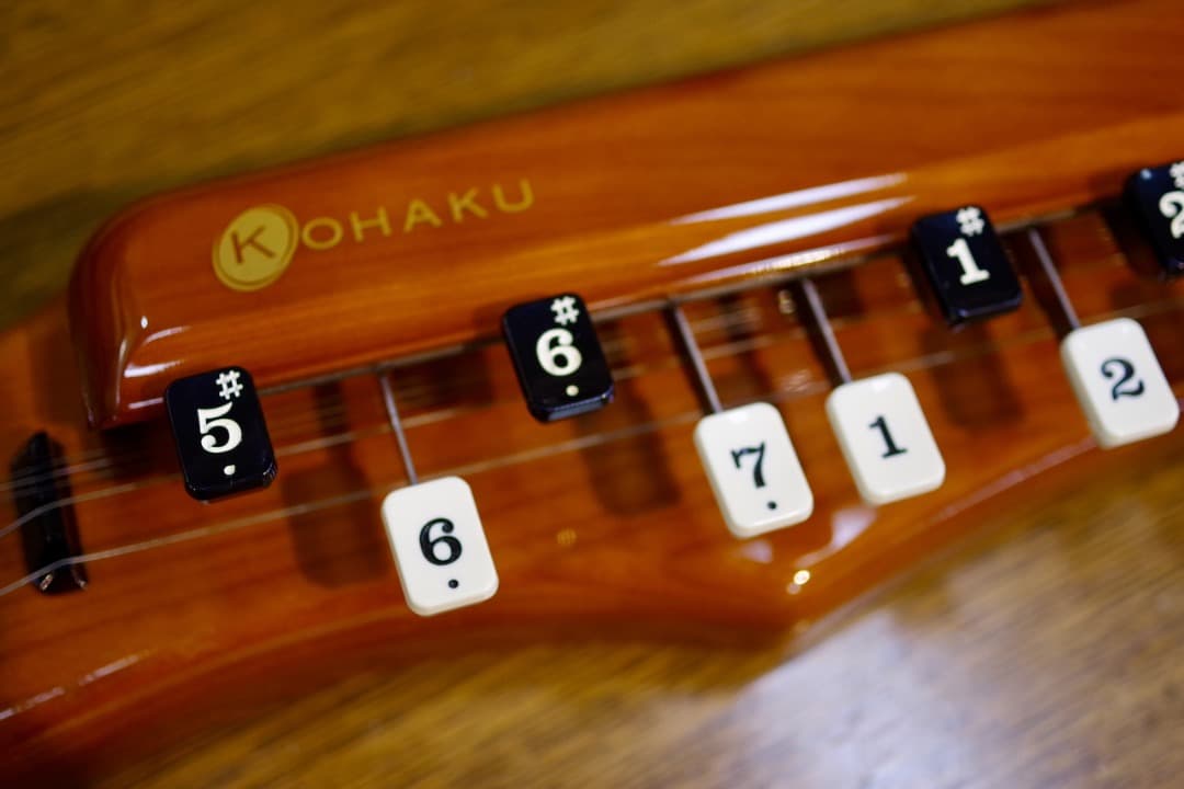 電気大正琴「こはく」ソプラノ（セミハードケース付）