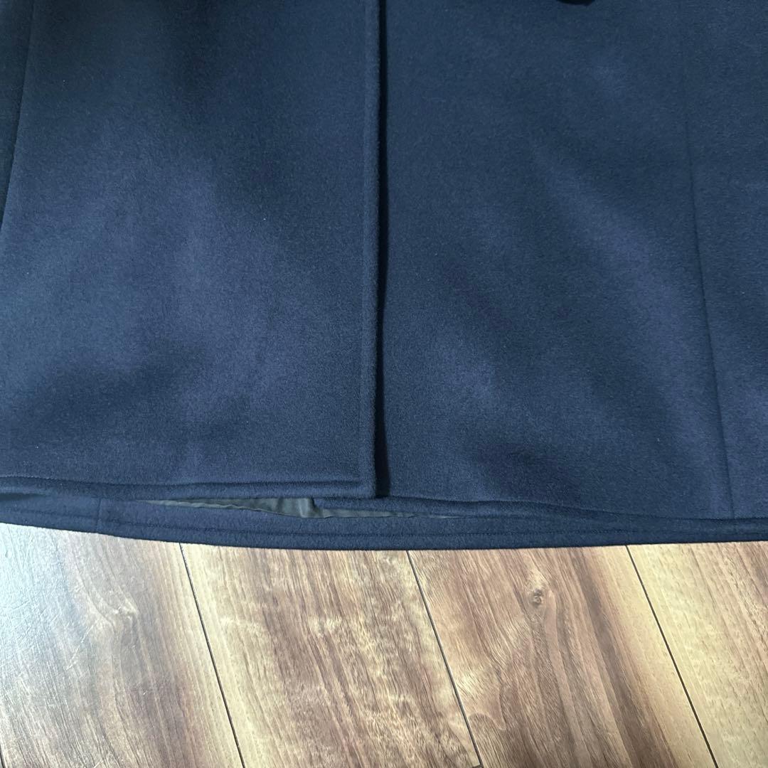 GALERIE VIE ダブルクロスショートビーバー フーデッドラグランコート