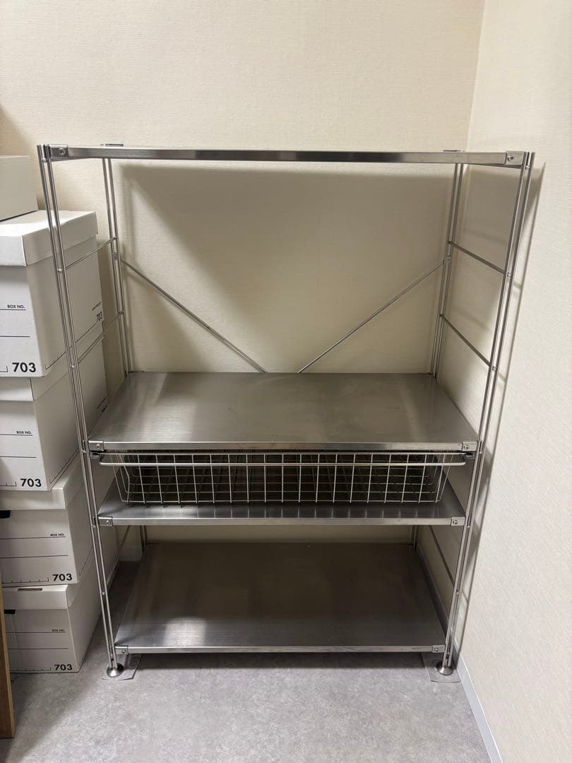 無印良品 ステンレスユニットシェルフ