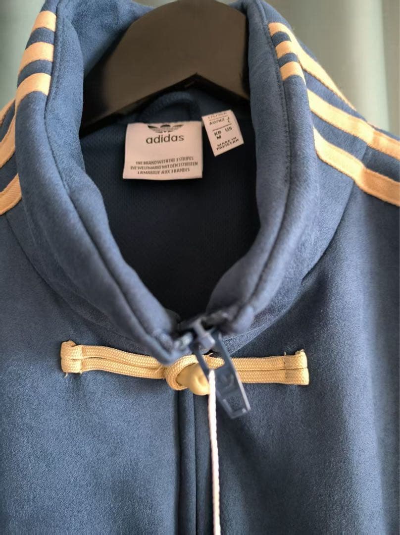 海外限定 アディダス 巳年 トラック スエード ジャケット ブルー L