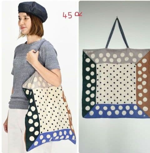 晃さん専用！新品！45R インドカディの水玉バンダナバッグ