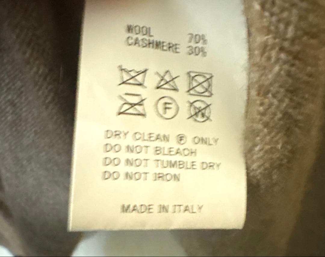 極美品 メゾンドソイル ウールカシミヤプレインポンチョ