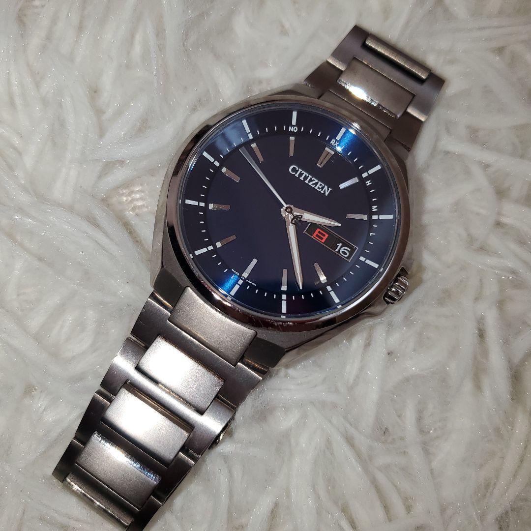 ⭐美品⭐CITIZEN ATTESA エコドライブ AT6050-54L ブルー