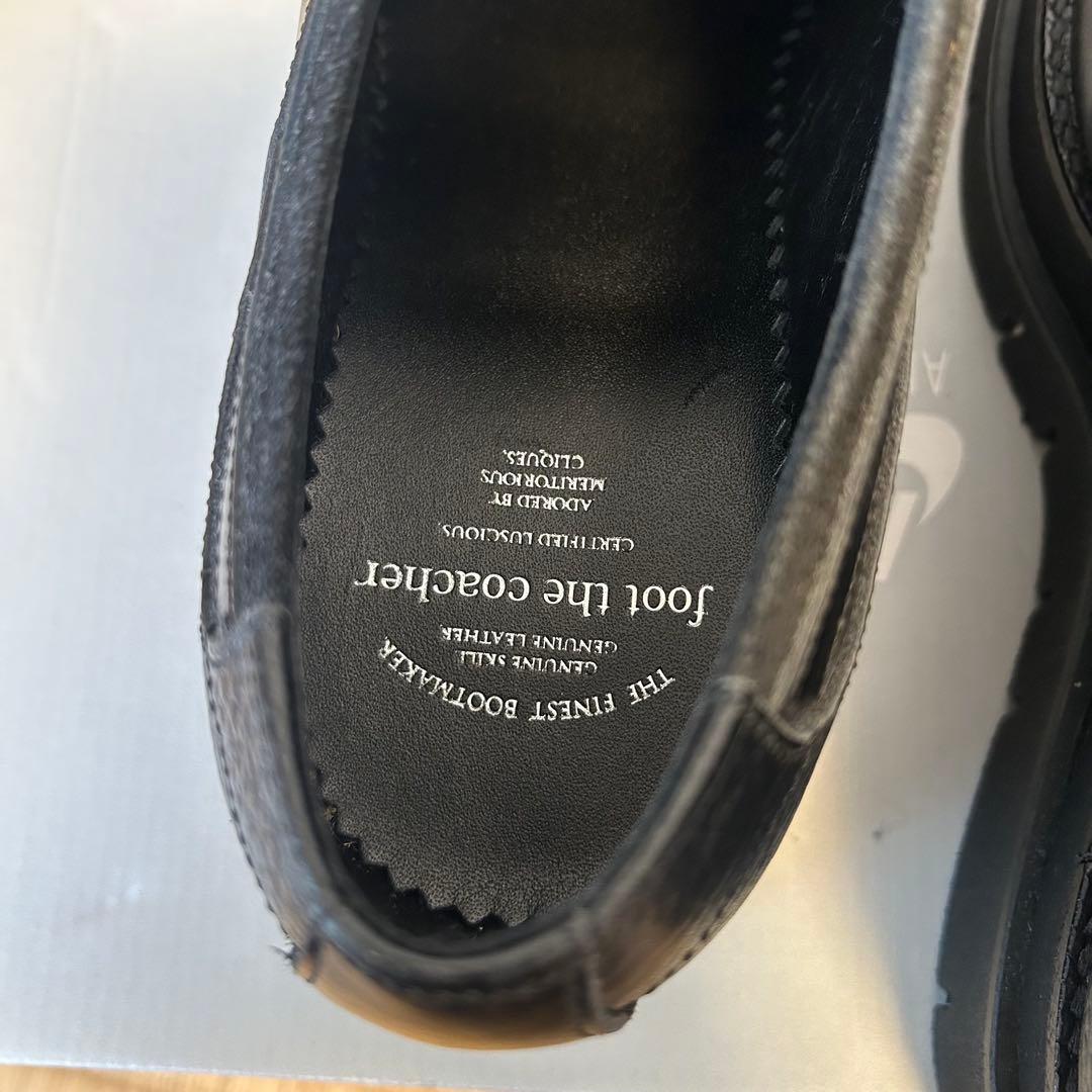 foot the coacher レザーシューズ
