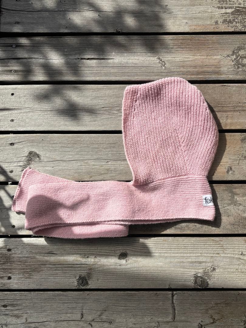 FEKETEラメフーディーマフラー ピンク