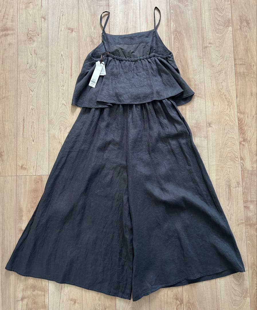 natural by clip リネンツイルキャミサロペット