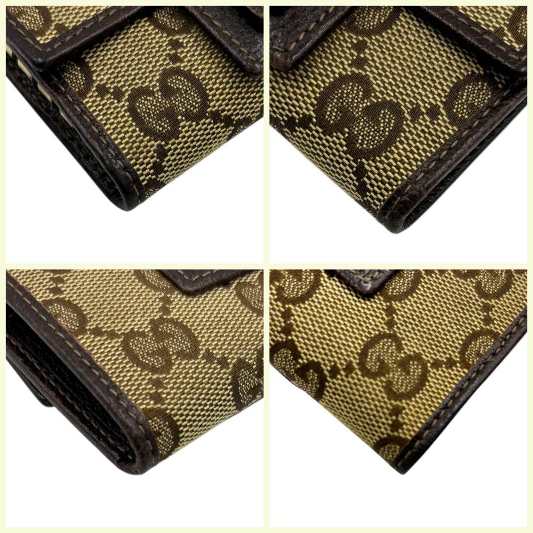 ✨美品✨　GUCCI グッチ　キーケース　6連　GG柄　三つ折り　キャンバス