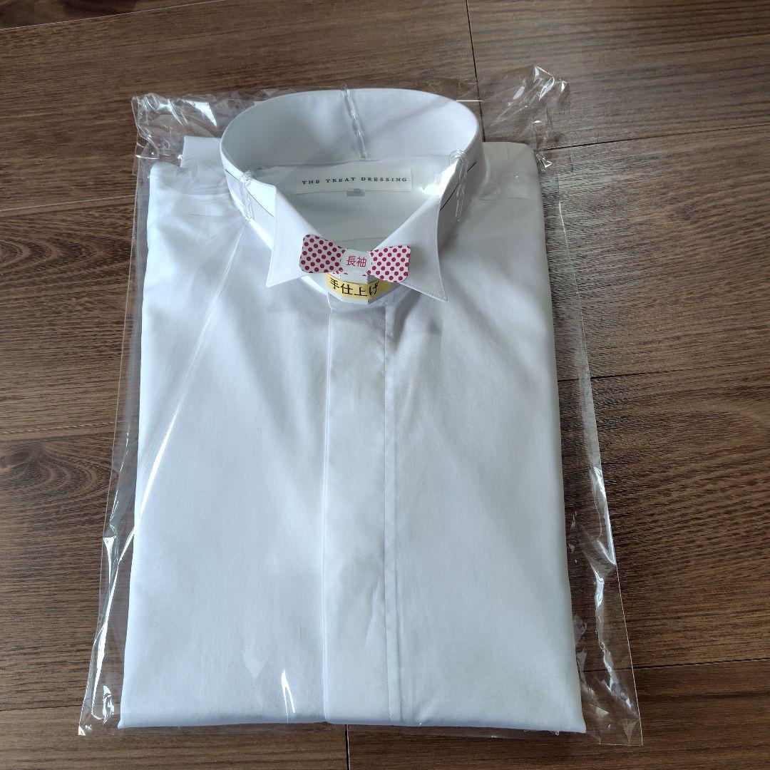 トリートドレッシング 新郎 シャツ カフス チーフ 蝶ネクタイ 4点セット