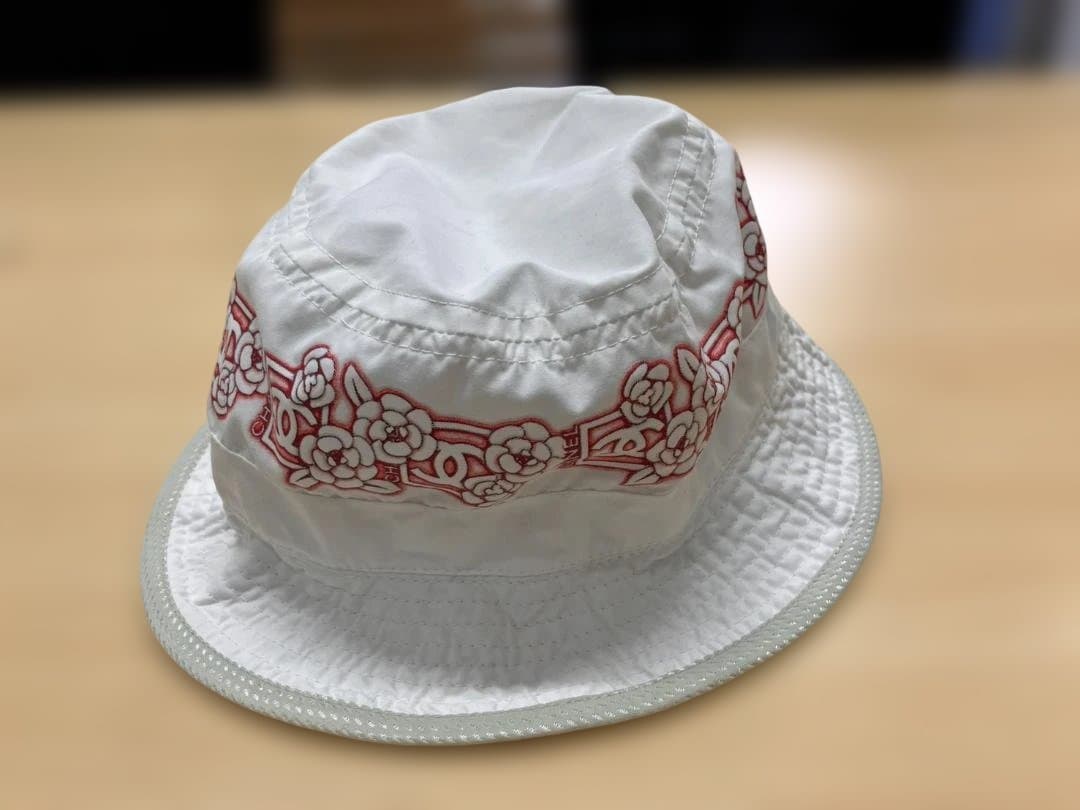 ジ*ん様 最終売切り！美品タグ取れCHANEL バケットハット 花柄刺繍 ピンク