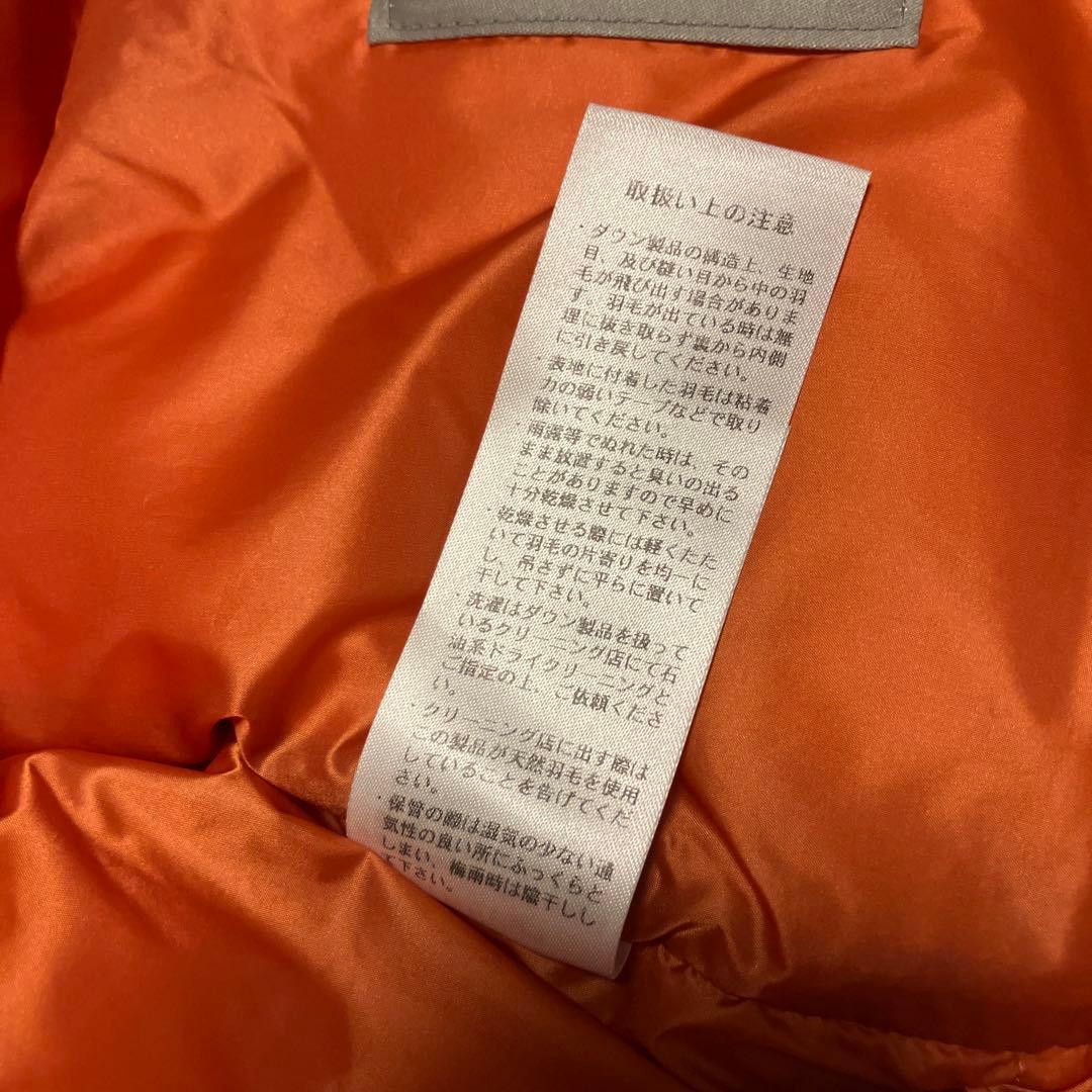 \"新品未使用\" DANTON ダントン ダウンベスト オレンジ サイズL