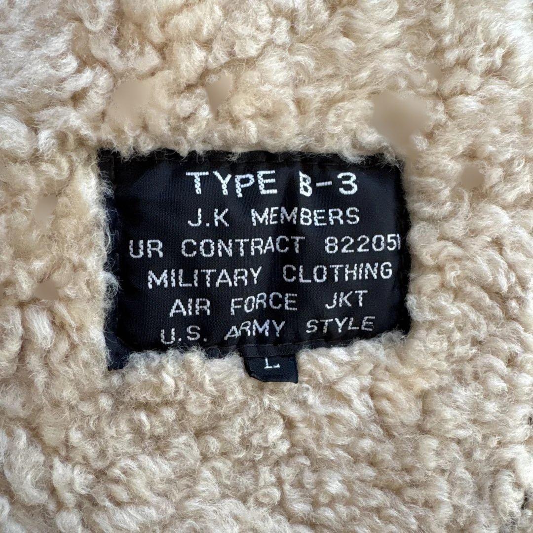 人気✨B-3 リアルムートン フライトジャケット レザージャケット L