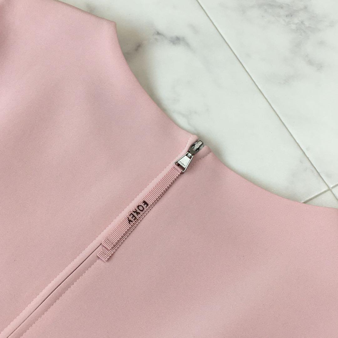 近年美品　FOXEY フォクシー 洗える　マットストレッチ　ワンピース