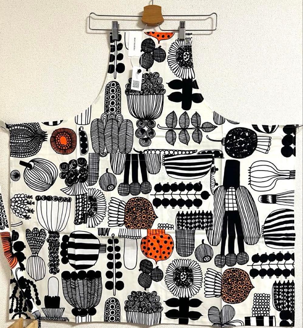 ☺︎新品未使用　マリメッコ　marimekko 人気柄　エプロン☺︎