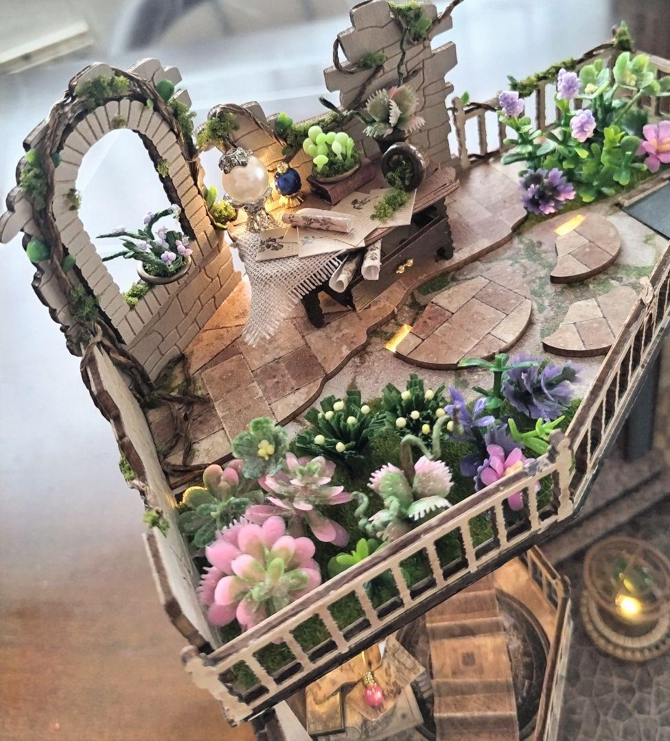 *完成品* ドールハウス マジックハウス ハリーポッター 大時計 古城 カバー付