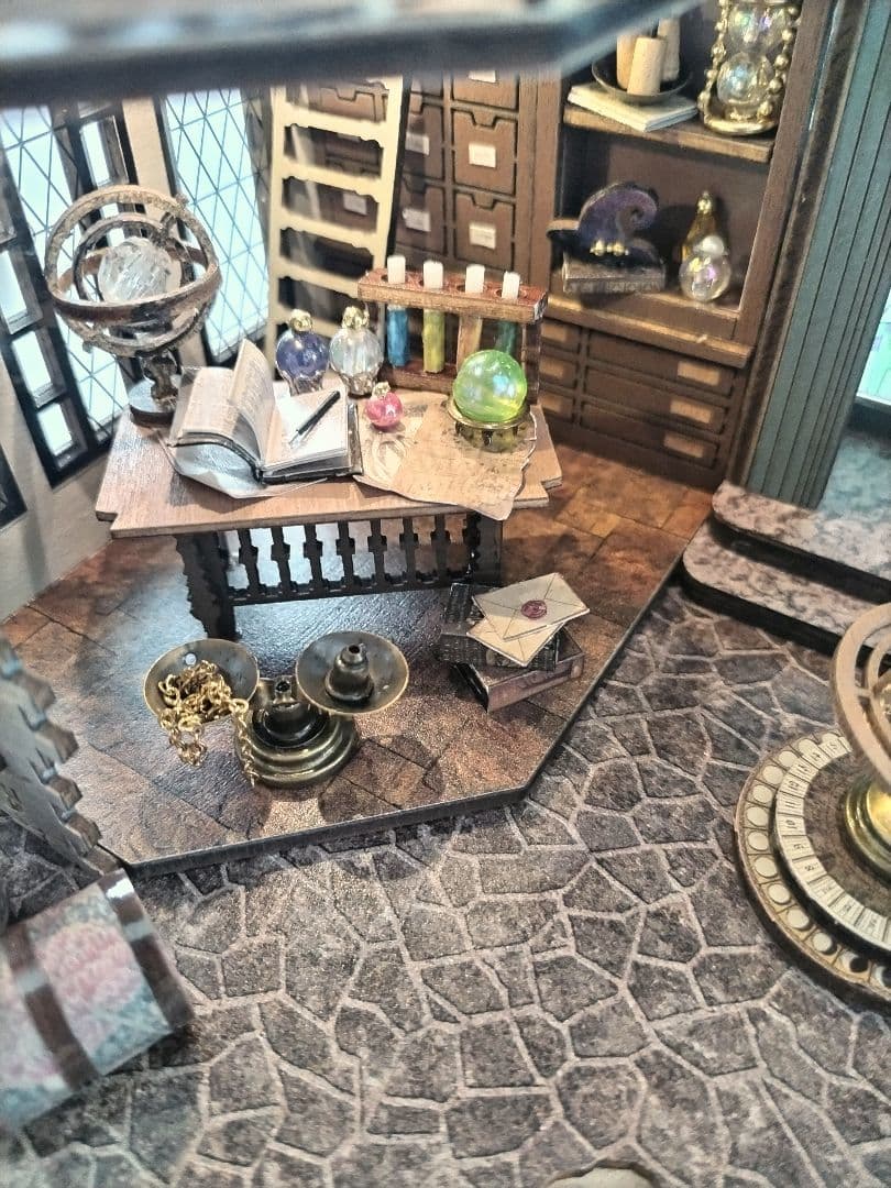 *完成品* ドールハウス マジックハウス ハリーポッター 大時計 古城 カバー付