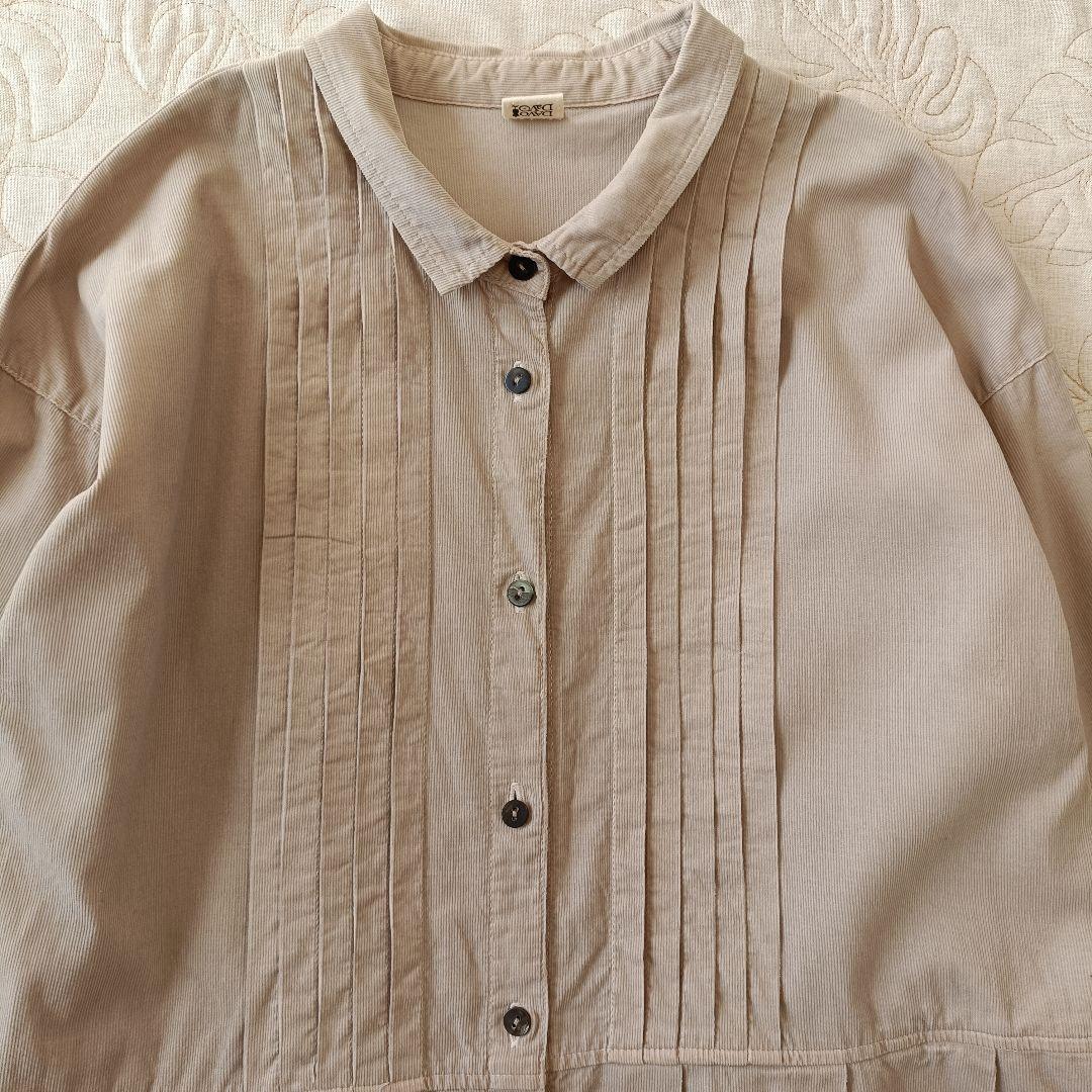 yuum様　2枚おまとめ【超美品】コーデュロイ　ピンタック　　ロングワンピース