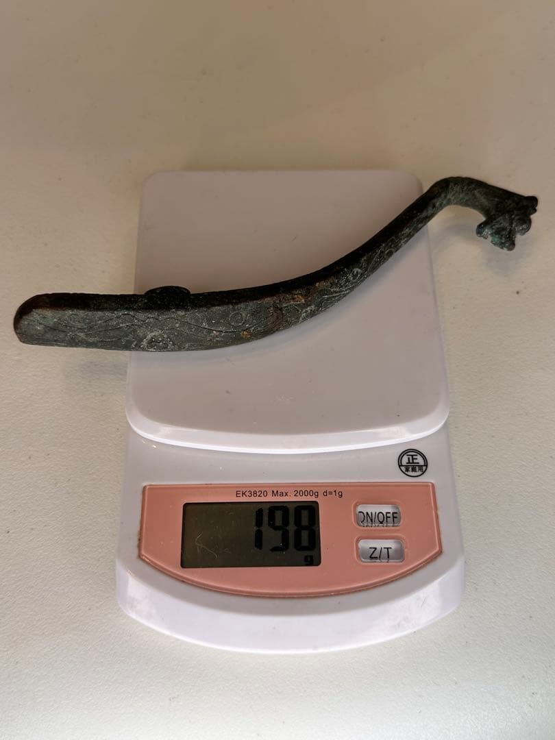 青銅製 ドラゴンデザイン 装飾品 龙头装飾 置物 古美術品