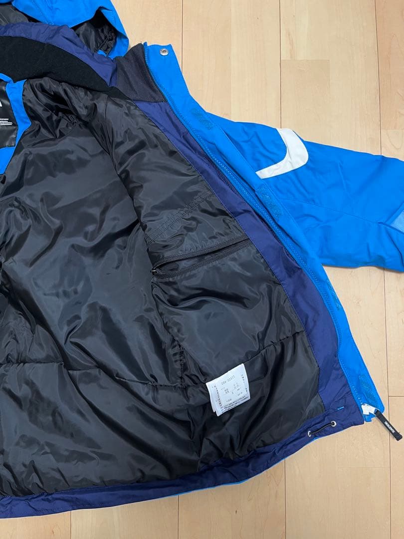 【美品】デサント スキーウェア 上下セット Sサイズ 水色＋ネイビー