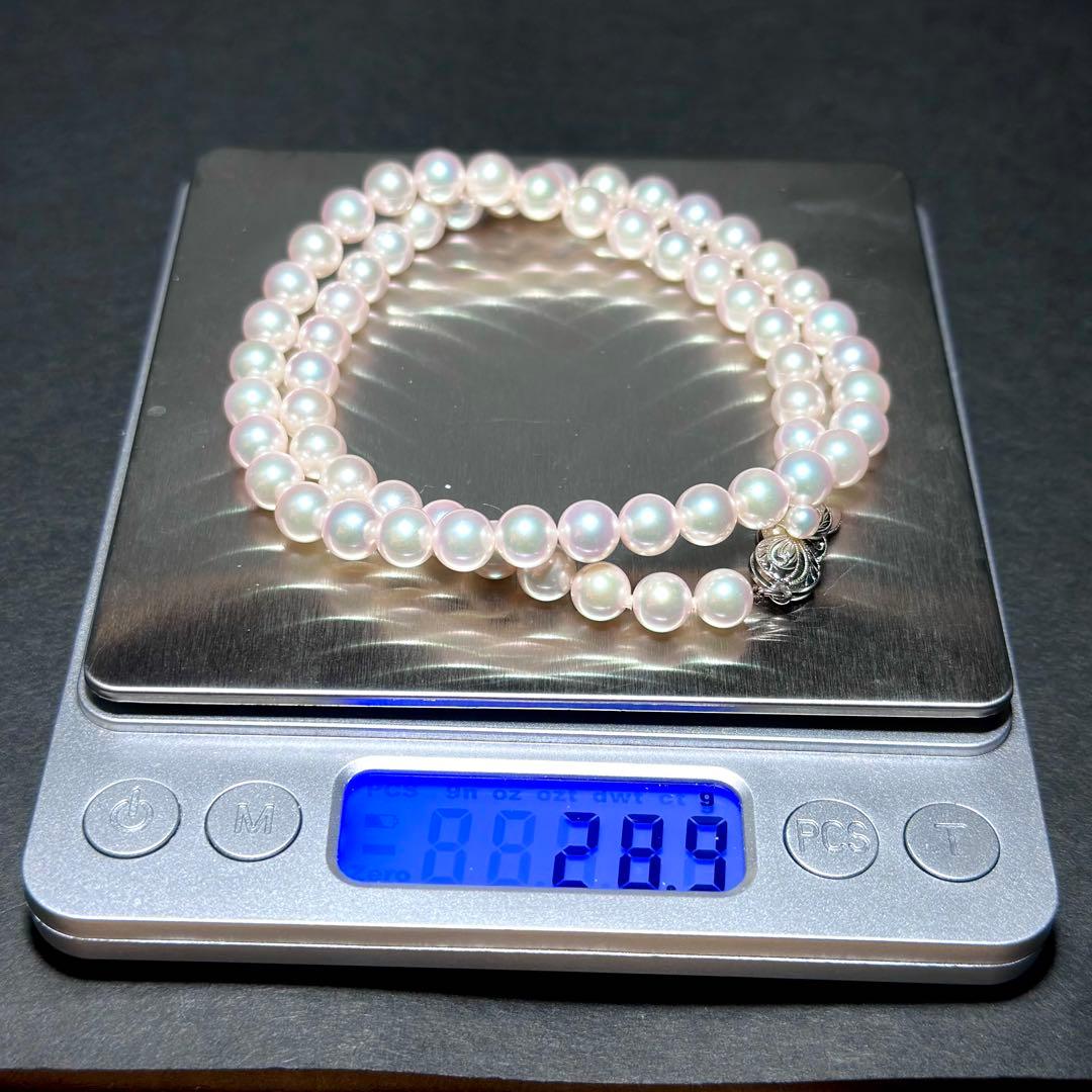 テリ強◎現行クラスプ　ミキモト　アコヤパール　ネックレス　本真珠　純正ケース付き