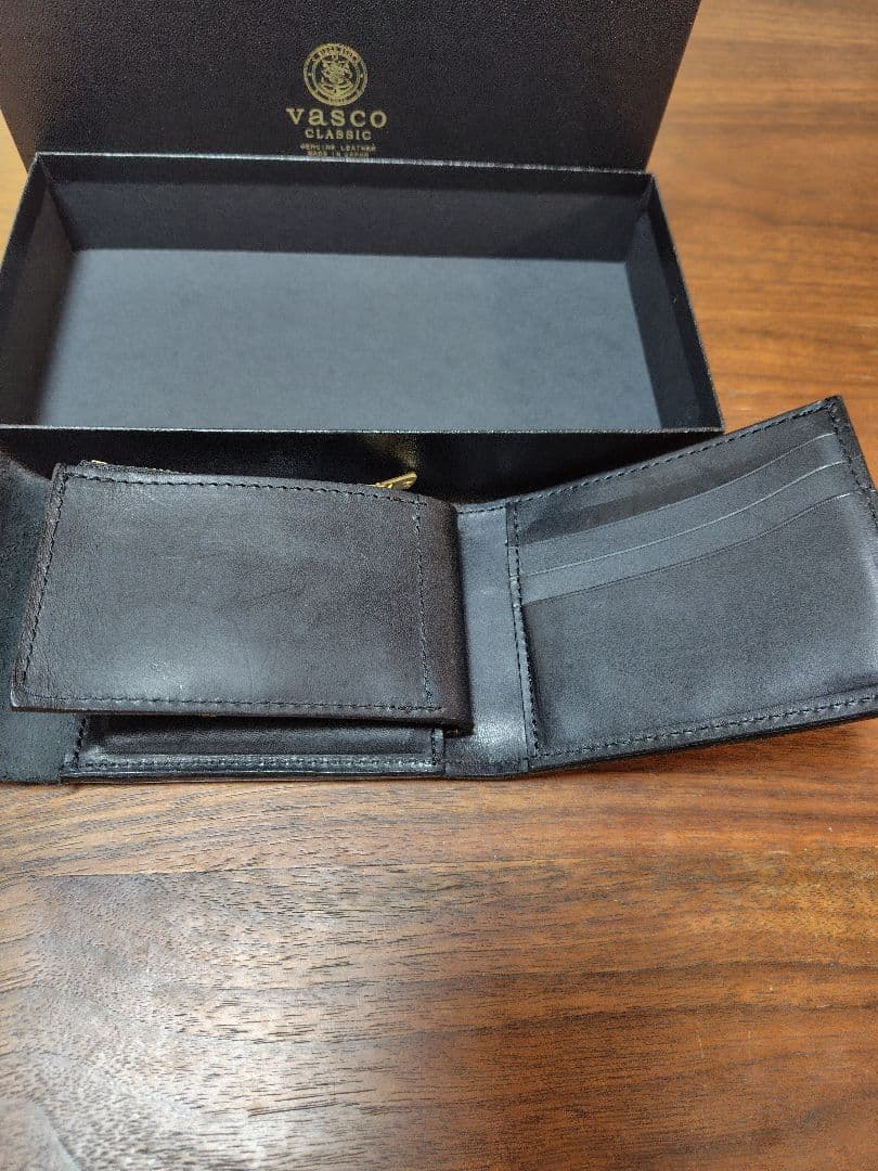 VASCO ブラック 二つ折り財布