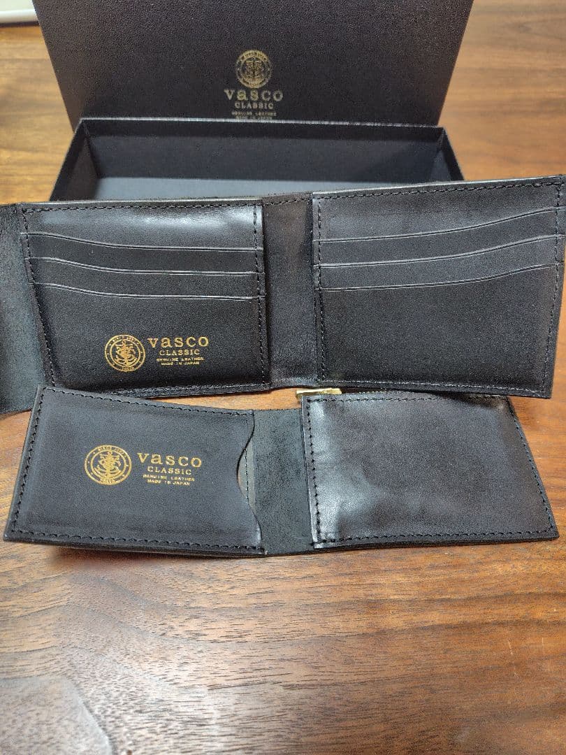 VASCO ブラック 二つ折り財布