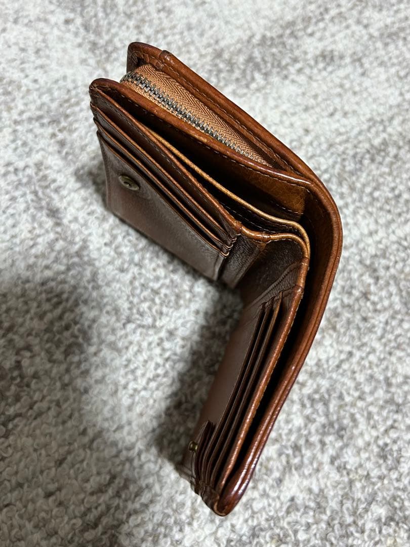 【最終価格】ゲンテン genten トスカ　二つ折り財布 ブラウン