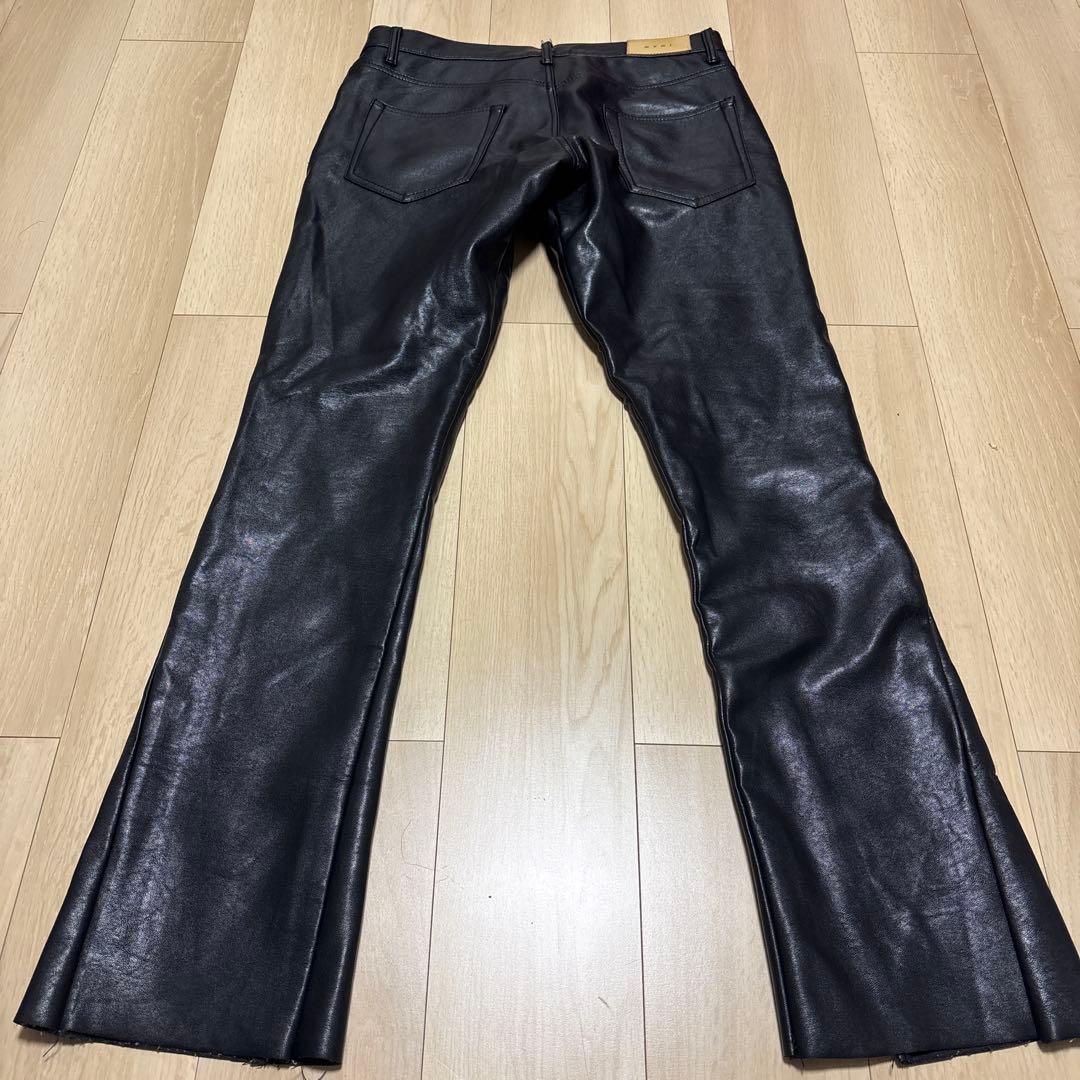 mnml レザーパンツ