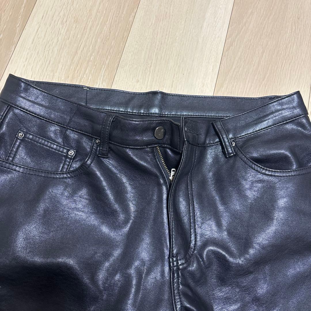 mnml レザーパンツ