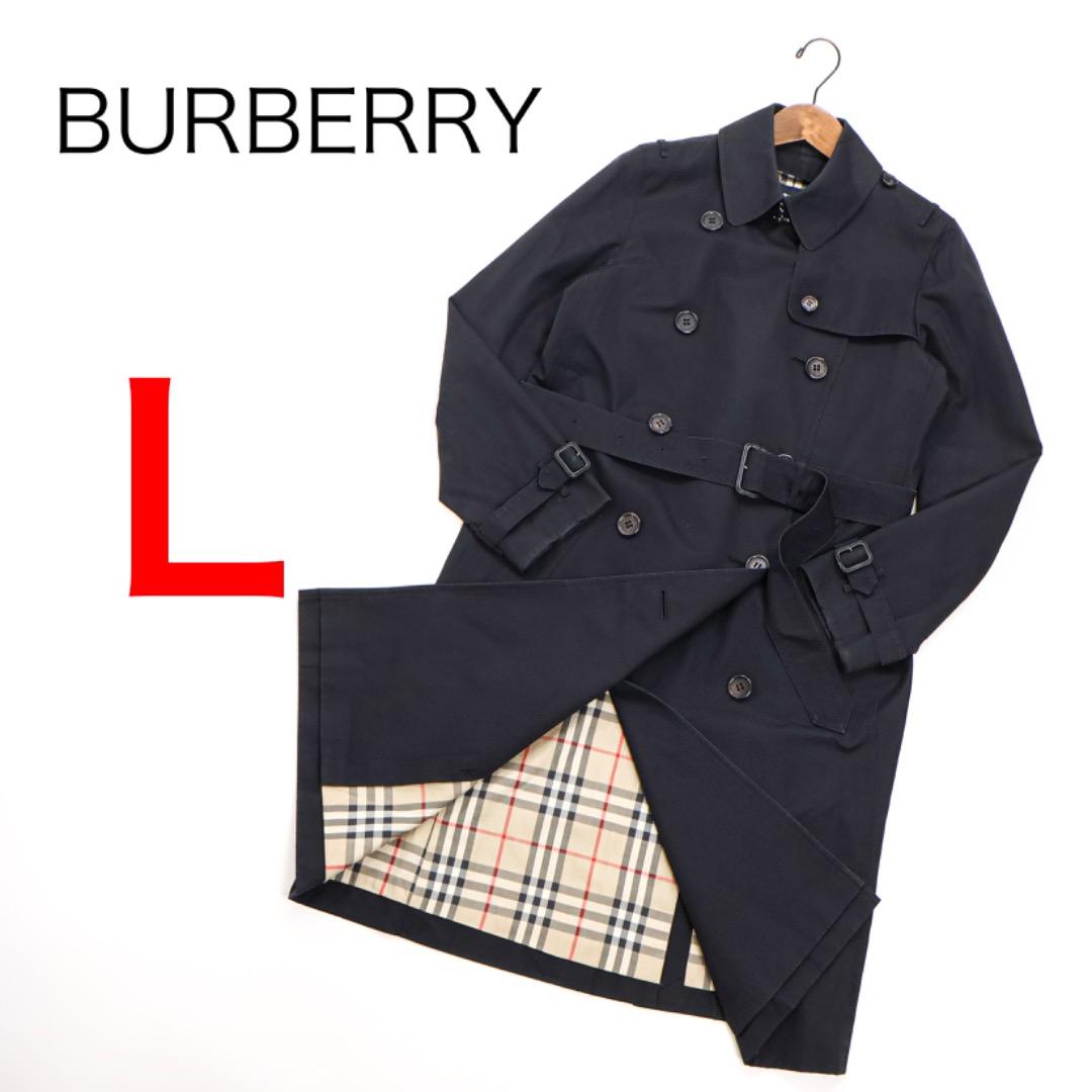 H5102-92◾️バーバリー　コットン　トレンチコート ノバチェック　Y2K