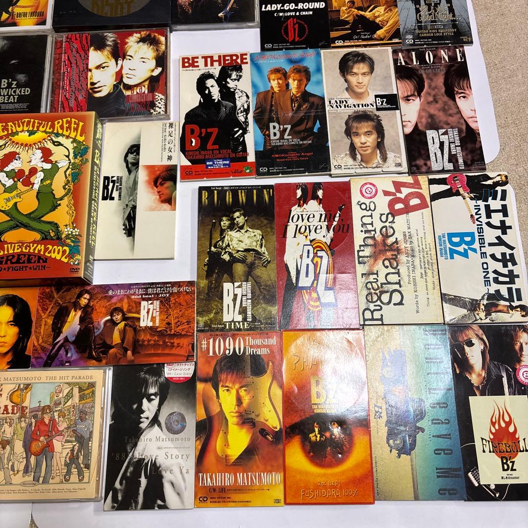 B'z 初期〜中期頃CDコレクション多数、DVD1個